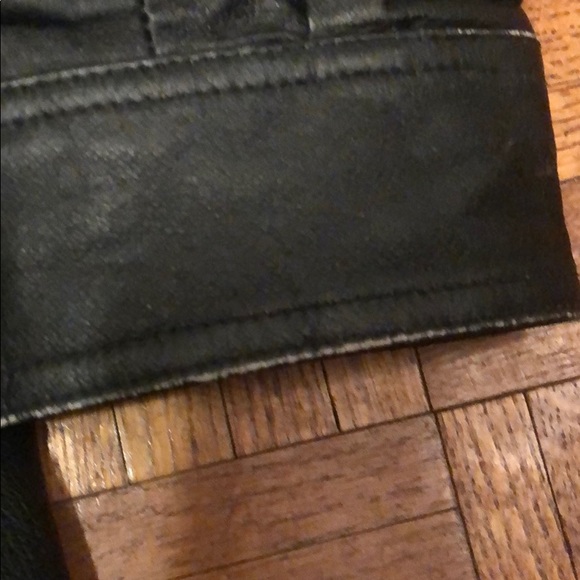 Thick sergi platini leather coat w/removable liner - Picture 5 of 10